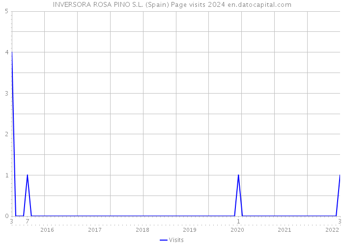 INVERSORA ROSA PINO S.L. (Spain) Page visits 2024 