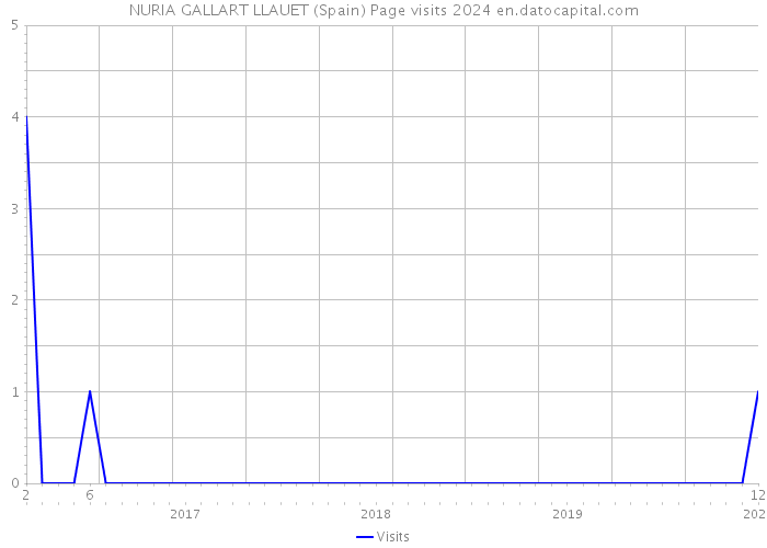 NURIA GALLART LLAUET (Spain) Page visits 2024 