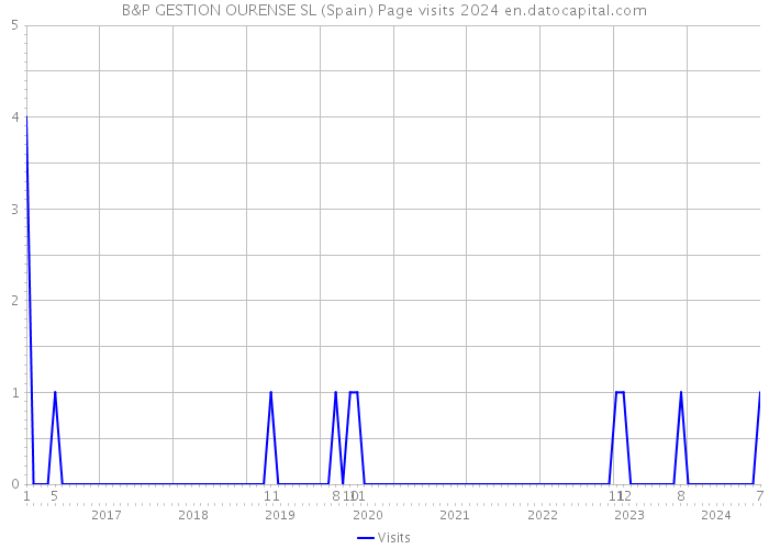 B&P GESTION OURENSE SL (Spain) Page visits 2024 