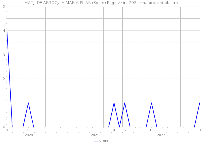 MATJI DE ARROQUIA MARIA PILAR (Spain) Page visits 2024 