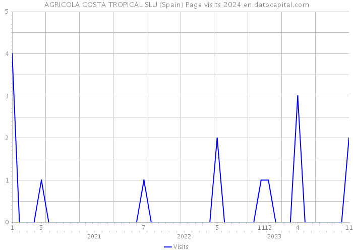 AGRICOLA COSTA TROPICAL SLU (Spain) Page visits 2024 