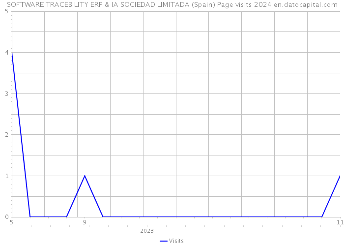 SOFTWARE TRACEBILITY ERP & IA SOCIEDAD LIMITADA (Spain) Page visits 2024 