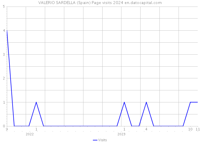 VALERIO SARDELLA (Spain) Page visits 2024 