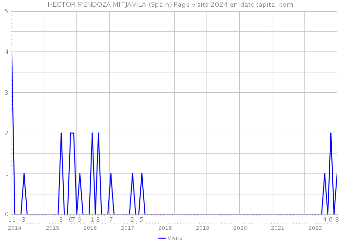 HECTOR MENDOZA MITJAVILA (Spain) Page visits 2024 