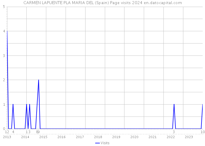 CARMEN LAPUENTE PLA MARIA DEL (Spain) Page visits 2024 