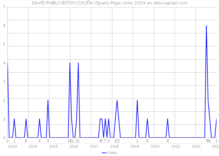 DAVID PABLO BOTIN COCIÑA (Spain) Page visits 2024 