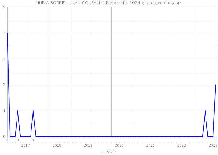 NURIA BORRELL JUANICO (Spain) Page visits 2024 