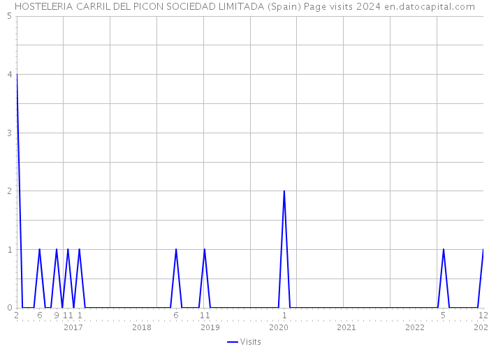 HOSTELERIA CARRIL DEL PICON SOCIEDAD LIMITADA (Spain) Page visits 2024 