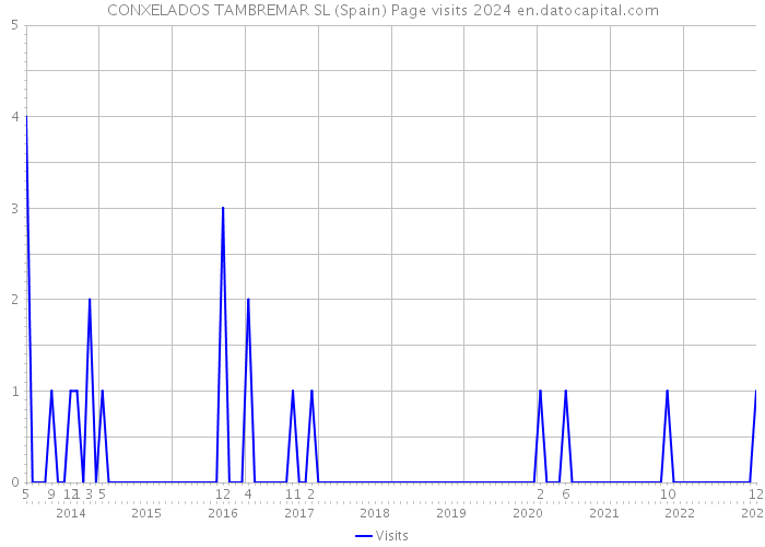 CONXELADOS TAMBREMAR SL (Spain) Page visits 2024 