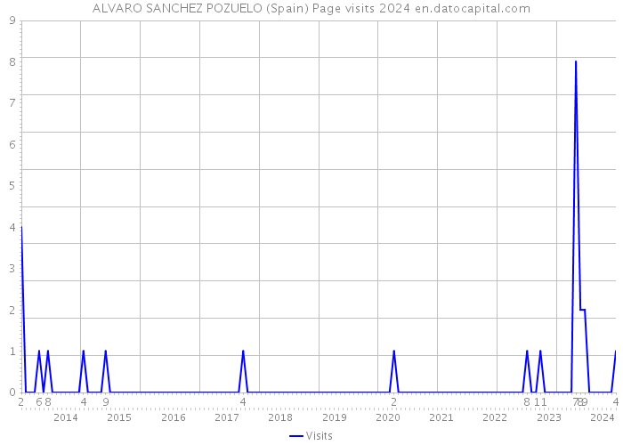 ALVARO SANCHEZ POZUELO (Spain) Page visits 2024 
