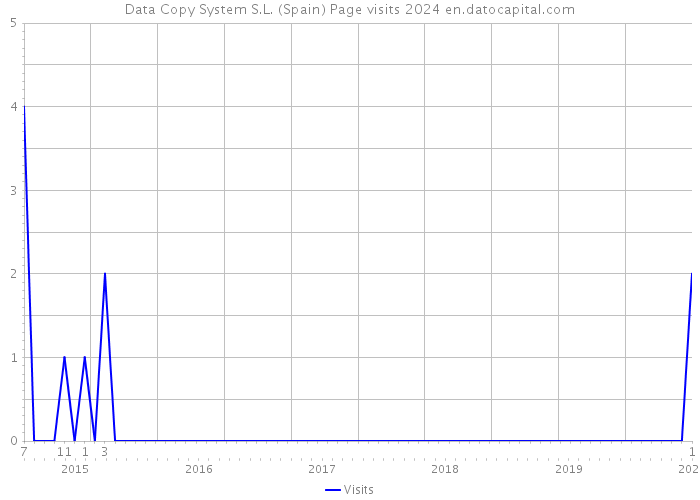 Data Copy System S.L. (Spain) Page visits 2024 