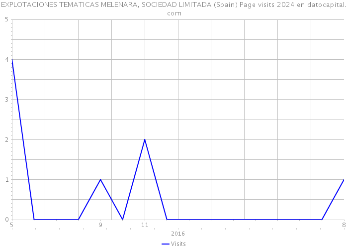 EXPLOTACIONES TEMATICAS MELENARA, SOCIEDAD LIMITADA (Spain) Page visits 2024 
