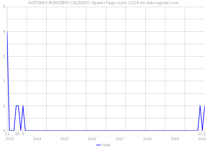 ANTONIO RONCERO CALZADO (Spain) Page visits 2024 