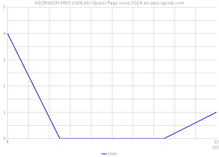 ASCENSION PIRO LONCAN (Spain) Page visits 2024 