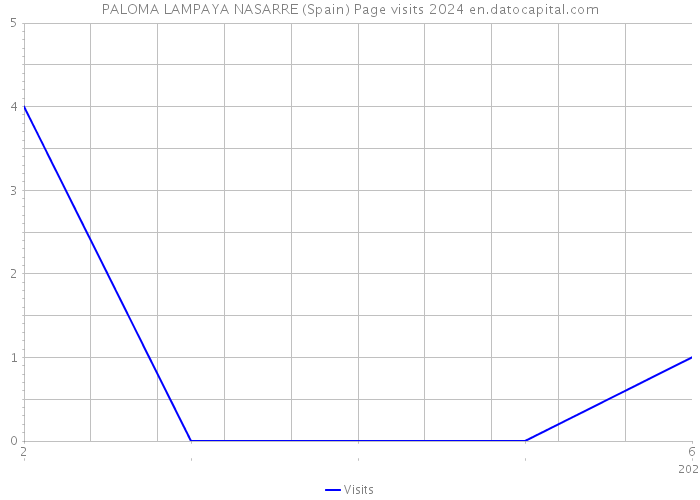 PALOMA LAMPAYA NASARRE (Spain) Page visits 2024 