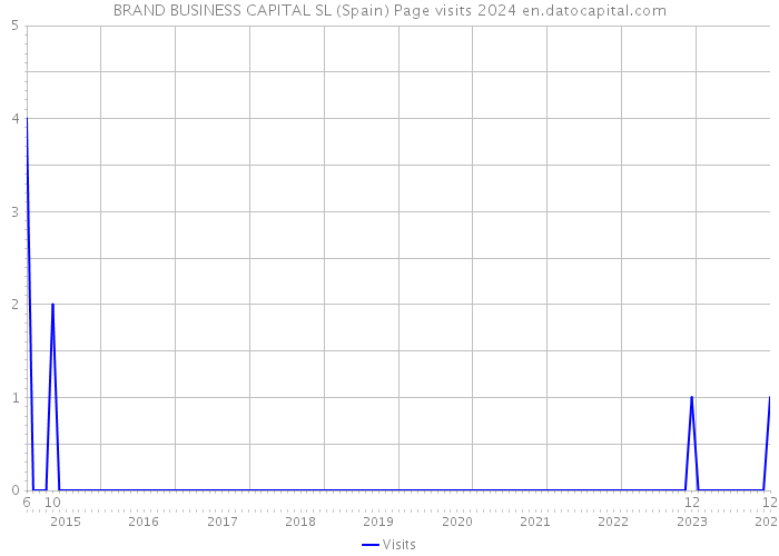 BRAND BUSINESS CAPITAL SL (Spain) Page visits 2024 