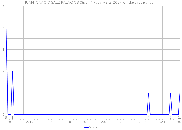 JUAN IGNACIO SAEZ PALACIOS (Spain) Page visits 2024 