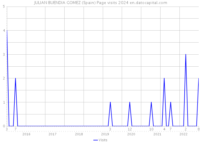 JULIAN BUENDIA GOMEZ (Spain) Page visits 2024 