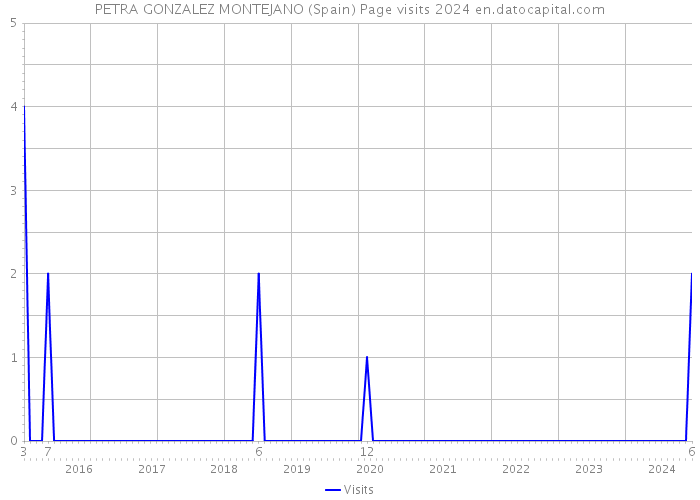 PETRA GONZALEZ MONTEJANO (Spain) Page visits 2024 