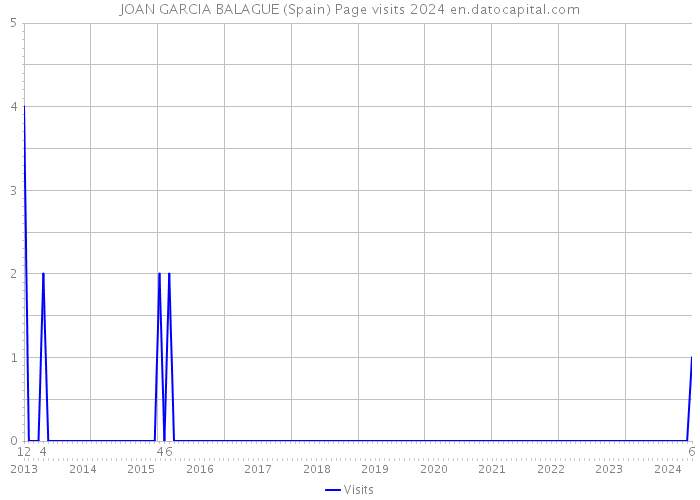 JOAN GARCIA BALAGUE (Spain) Page visits 2024 