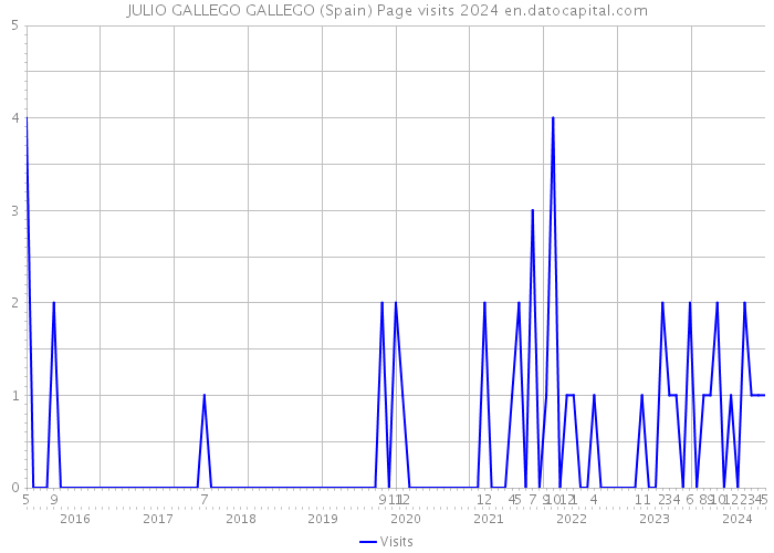 JULIO GALLEGO GALLEGO (Spain) Page visits 2024 