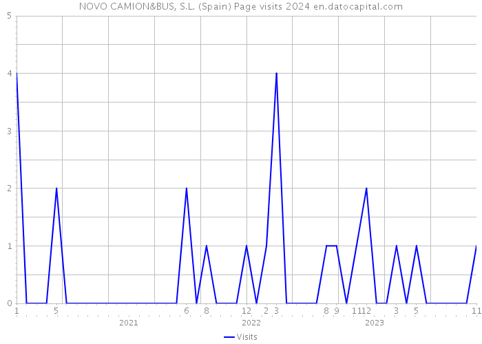 NOVO CAMION&BUS, S.L. (Spain) Page visits 2024 
