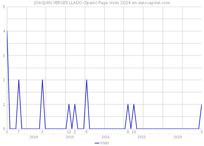 JOAQUIN VERGES LLADO (Spain) Page visits 2024 