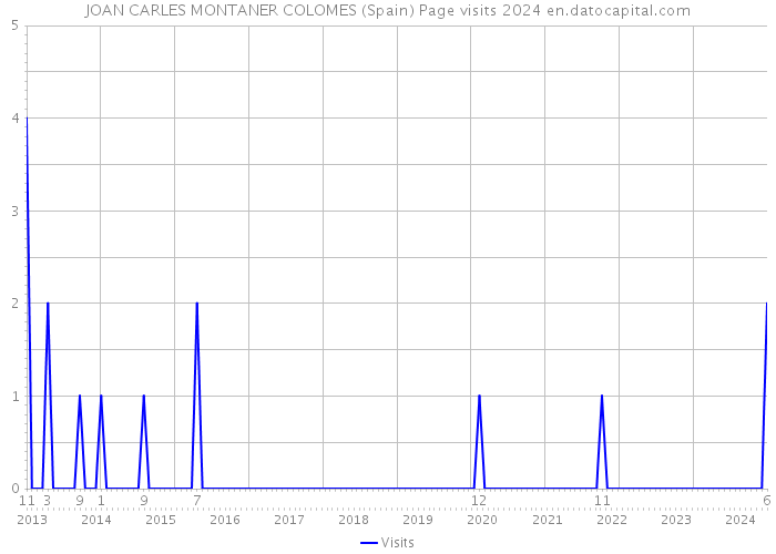 JOAN CARLES MONTANER COLOMES (Spain) Page visits 2024 