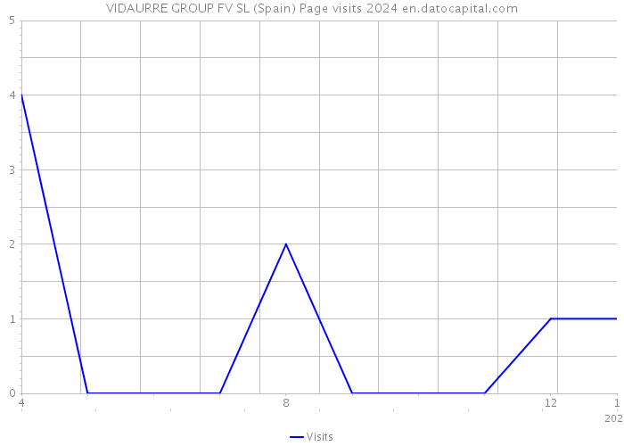 VIDAURRE GROUP FV SL (Spain) Page visits 2024 