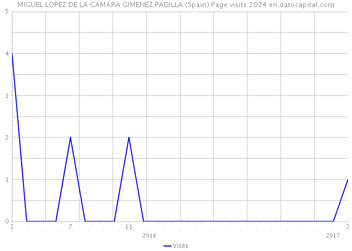 MIGUEL LOPEZ DE LA CAMARA GIMENEZ PADILLA (Spain) Page visits 2024 