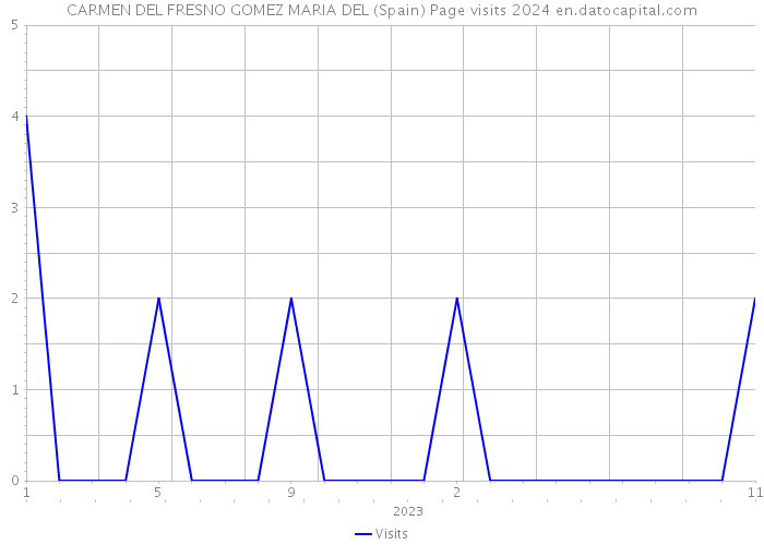 CARMEN DEL FRESNO GOMEZ MARIA DEL (Spain) Page visits 2024 