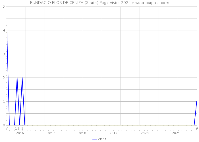 FUNDACIO FLOR DE CENIZA (Spain) Page visits 2024 