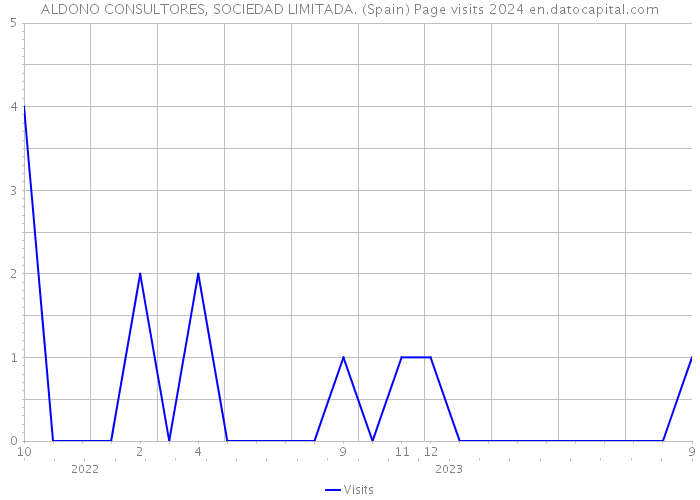 ALDONO CONSULTORES, SOCIEDAD LIMITADA. (Spain) Page visits 2024 