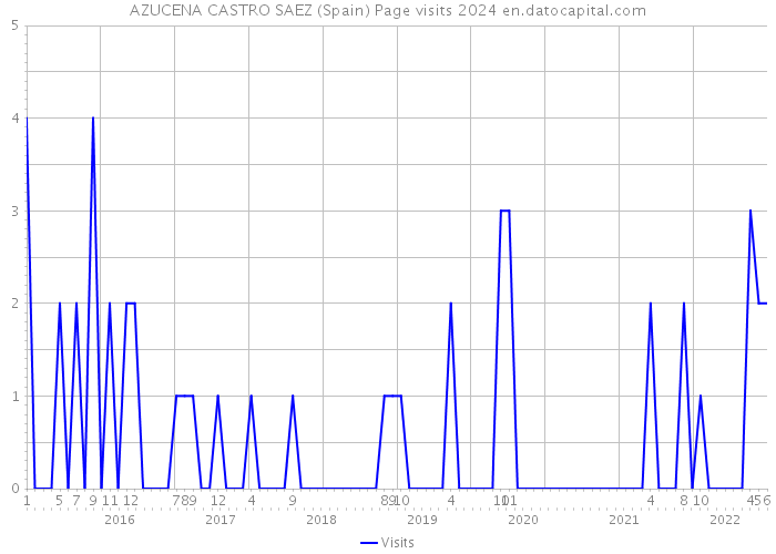 AZUCENA CASTRO SAEZ (Spain) Page visits 2024 