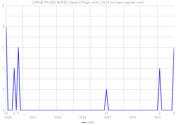JORGE PAGEO BURES (Spain) Page visits 2024 