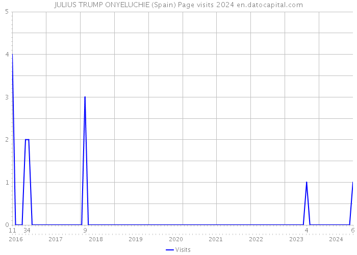 JULIUS TRUMP ONYELUCHIE (Spain) Page visits 2024 