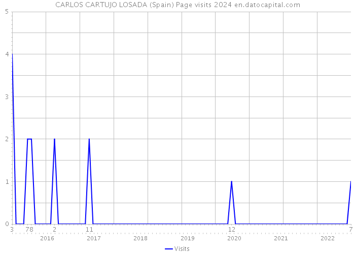 CARLOS CARTUJO LOSADA (Spain) Page visits 2024 