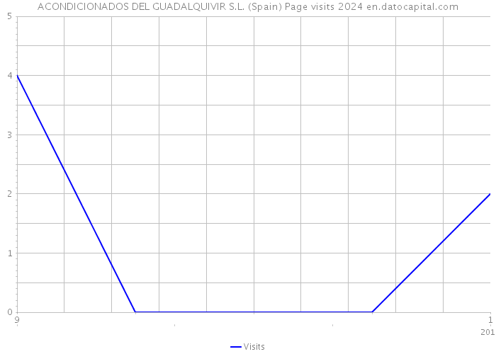 ACONDICIONADOS DEL GUADALQUIVIR S.L. (Spain) Page visits 2024 