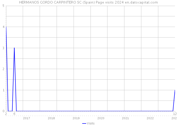 HERMANOS GORDO CARPINTERO SC (Spain) Page visits 2024 