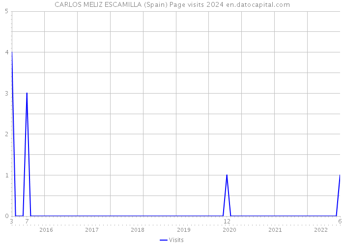 CARLOS MELIZ ESCAMILLA (Spain) Page visits 2024 