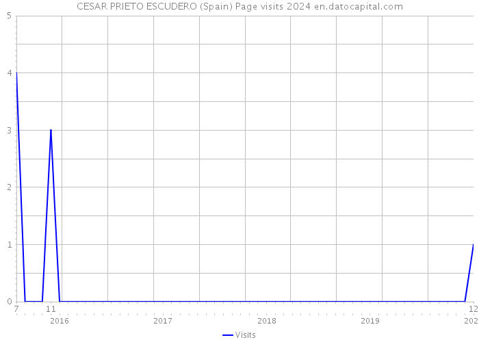 CESAR PRIETO ESCUDERO (Spain) Page visits 2024 