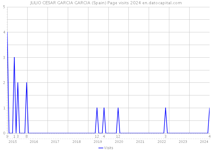 JULIO CESAR GARCIA GARCIA (Spain) Page visits 2024 