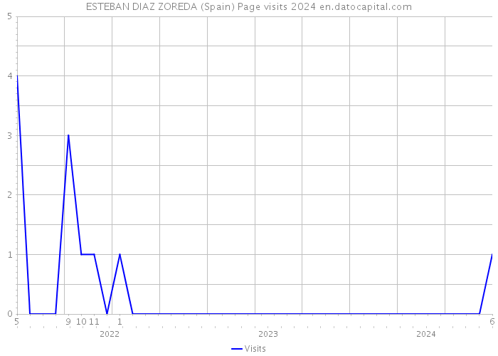 ESTEBAN DIAZ ZOREDA (Spain) Page visits 2024 