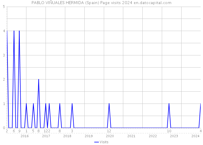 PABLO VIÑUALES HERMIDA (Spain) Page visits 2024 