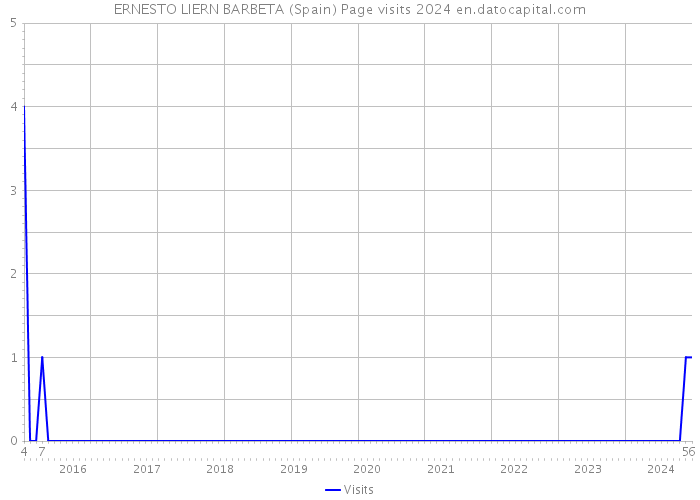 ERNESTO LIERN BARBETA (Spain) Page visits 2024 