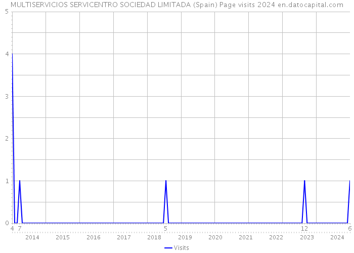 MULTISERVICIOS SERVICENTRO SOCIEDAD LIMITADA (Spain) Page visits 2024 