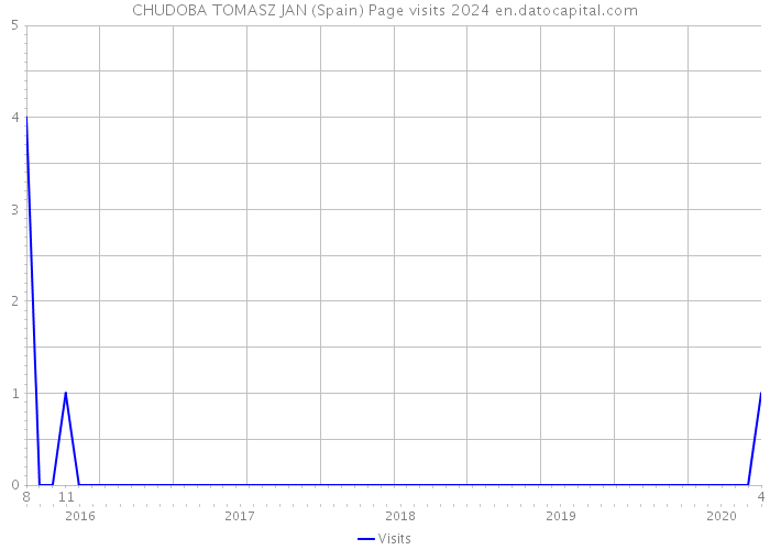 CHUDOBA TOMASZ JAN (Spain) Page visits 2024 