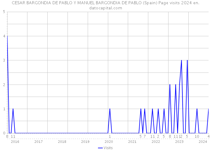CESAR BARGONDIA DE PABLO Y MANUEL BARGONDIA DE PABLO (Spain) Page visits 2024 