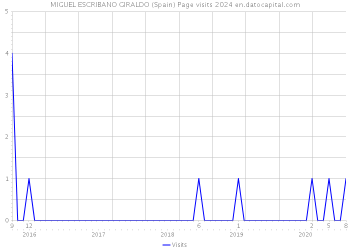 MIGUEL ESCRIBANO GIRALDO (Spain) Page visits 2024 