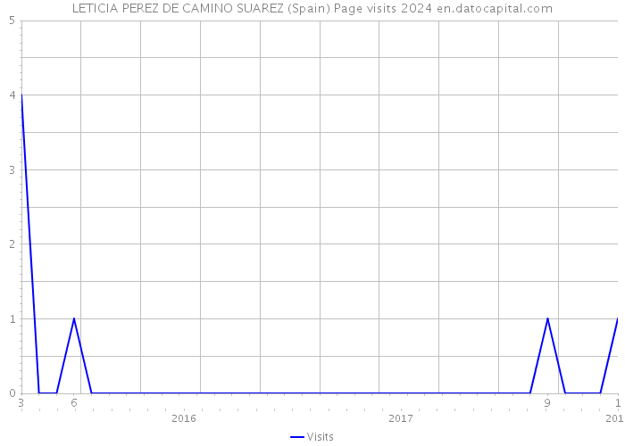 LETICIA PEREZ DE CAMINO SUAREZ (Spain) Page visits 2024 